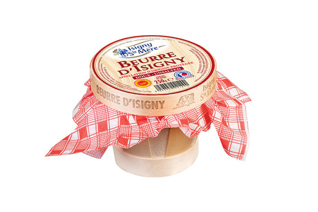 Isigny Ste Mère AOP Unsalted Butter in Basket 250g