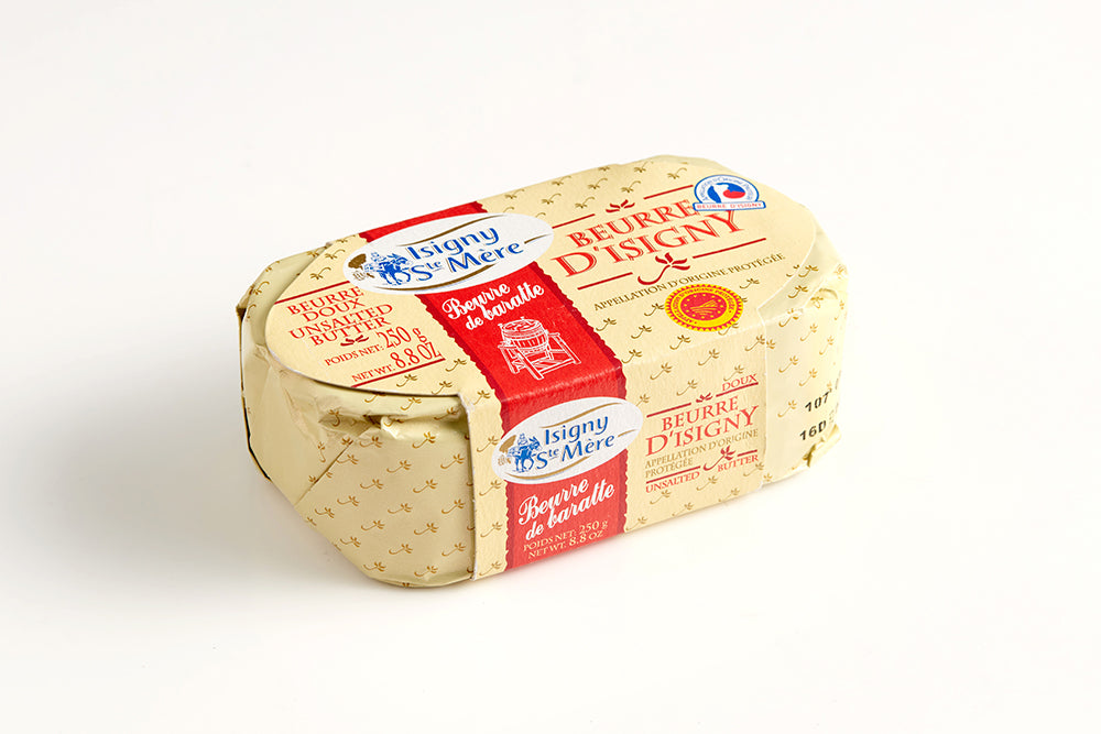 Isigny Ste Mère AOP Churned Unsalted Brick Butter 250g